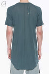 Boris Bidjan Saberi Cotton Short Sleeve T-shirt TS2.1 F0501T-HZ Seaweed